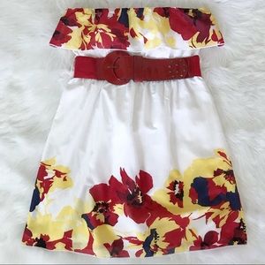 Strapless floral sun dress dress size 11/13